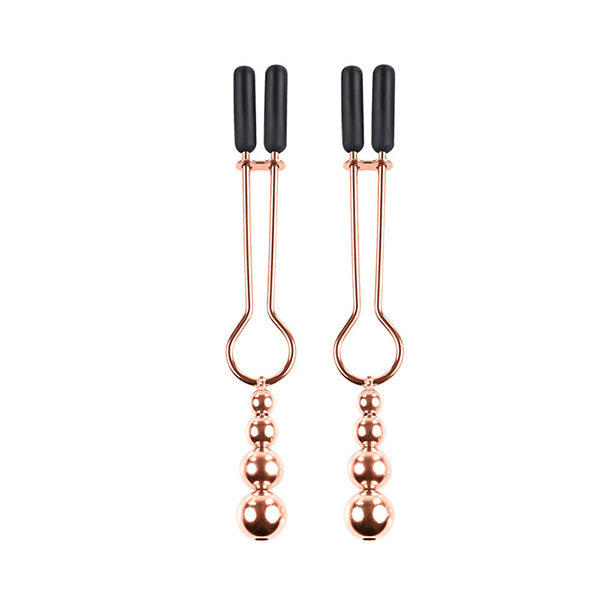 Selopa - beaded nipple clamps - Product front view  | Flirtybay